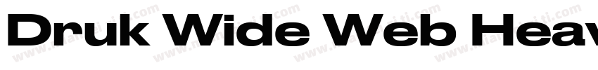 Druk Wide Web Heavy字体转换
